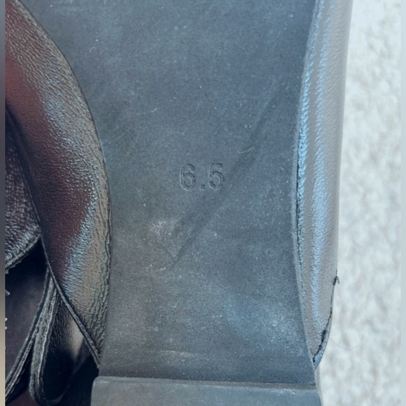 NEW Jeffrey Campbell Scone Slingback Pointed Toe Flat Black Leather Size 6.5 - Picture 8 of 8